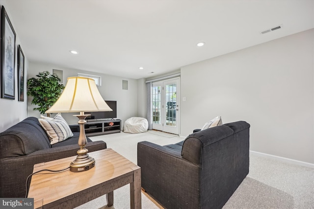 502 Leaning Oak St, Gaithersburg, MD 20878 - living room with carpet floors, recessed lighting, and baseboards