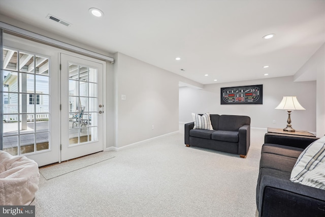 502 Leaning Oak St, Gaithersburg, MD 20878 - living area featuring carpet floors, recessed lighting, and baseboards