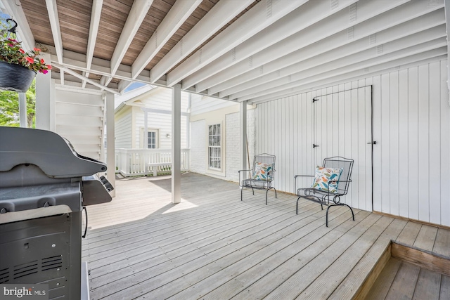 502 Leaning Oak St, Gaithersburg, MD 20878 - wooden deck with area for grilling