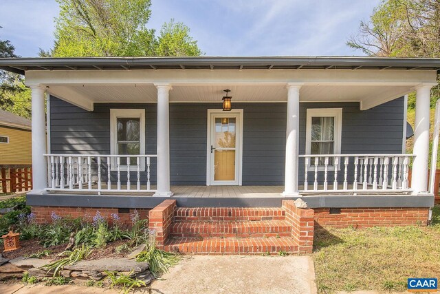 551 Bremo Rd, Bremo Bluff, VA 23022 - view of front of home featuring covered porch
