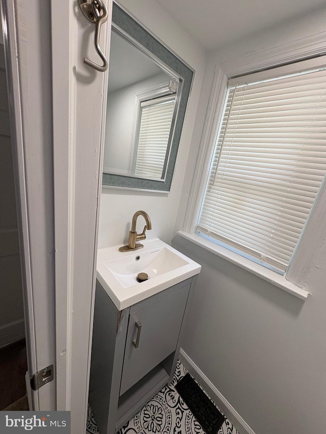 7915 New Second St, Elkins Park, PA 19027 - bathroom featuring vanity and tile patterned flooring