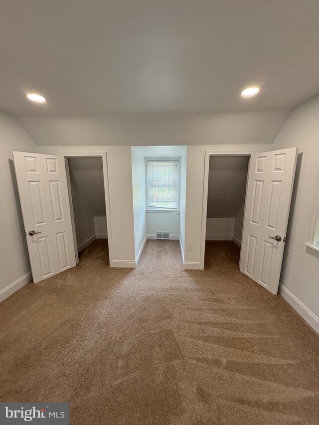 7915 New Second St, Elkins Park, PA 19027 - unfurnished bedroom featuring baseboards, carpet floors, and recessed lighting