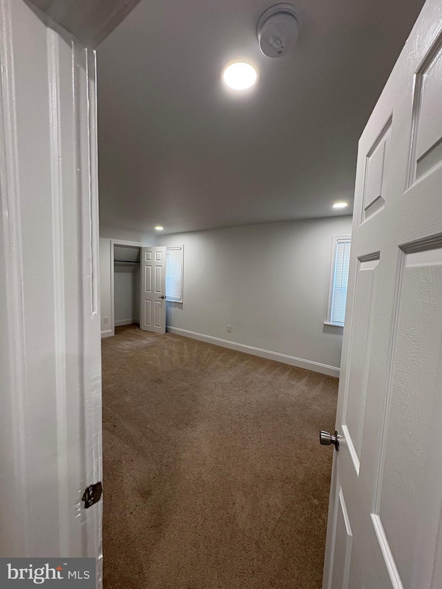 7915 New Second St, Elkins Park, PA 19027 - below grade area with carpet flooring, baseboards, and recessed lighting