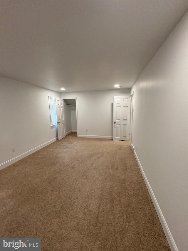 7915 New Second St, Elkins Park, PA 19027 - spare room featuring light carpet, baseboards, and recessed lighting