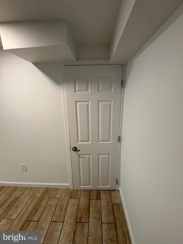 7915 New Second St, Elkins Park, PA 19027 - corridor with wood finished floors and baseboards