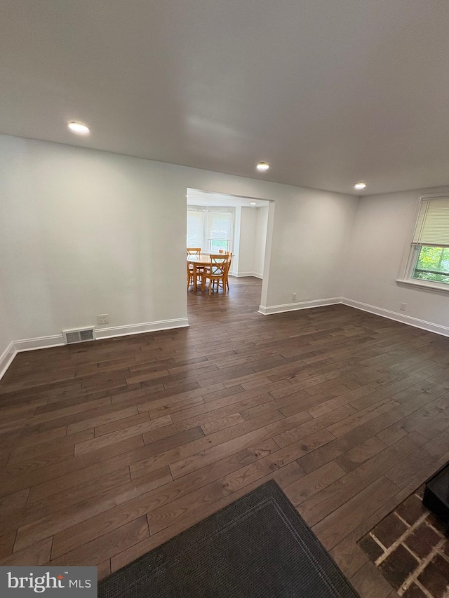 7915 New Second St, Elkins Park, PA 19027 - spare room with dark wood finished floors, recessed lighting, and baseboards