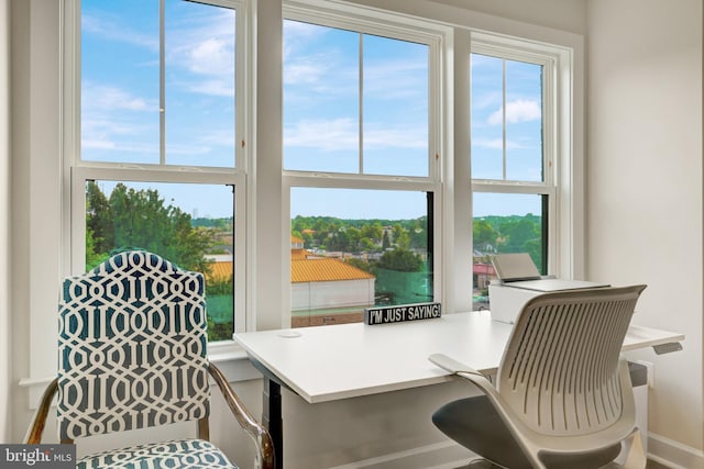 view of office