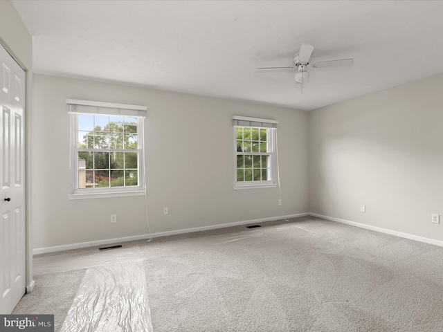 3826 Perryhurst, Nottingham, MD 21236 - unfurnished bedroom featuring carpet floors, baseboards, a closet, and ceiling fan