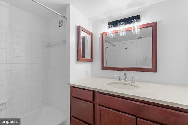 2648 Redcoat Dr Unit 99 1C, Alexandria, VA 22303 - bathroom with vanity, shower / washtub combination, and visible vents