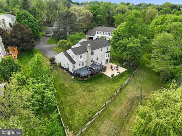 birds eye view of property