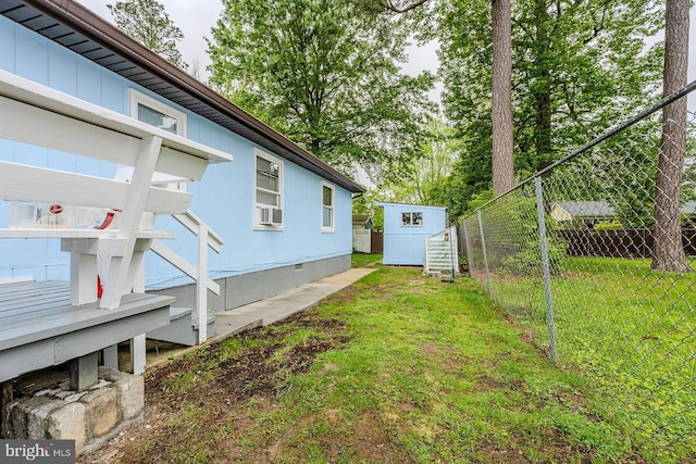 7010 Dover Ave, North Beach, MD 20714 - view of yard featuring a storage shed, an outdoor structure, and stairs