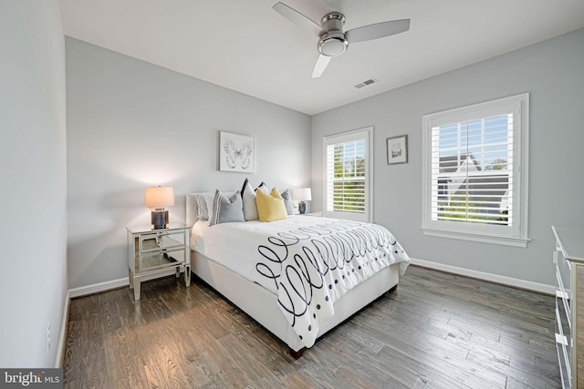 41972 Paddock Gate Pl, Ashburn, VA 20148 - bedroom featuring baseboards, wood finished floors, and ceiling fan