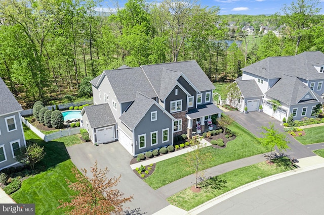 41972 Paddock Gate Pl, Ashburn, VA 20148 - aerial view of residential area featuring a pool area