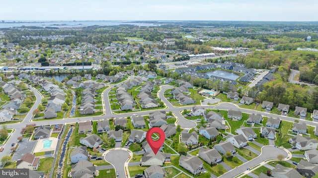 birds eye view of property featuring a residential view