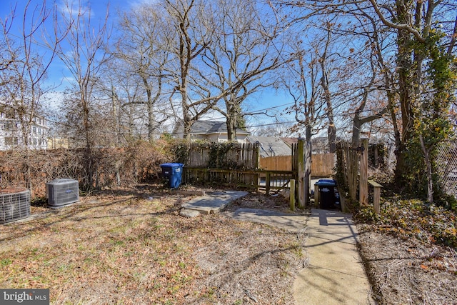 1921 Rhode Island Ave NE, Washington, DC 20018 - view of yard with central AC and fence