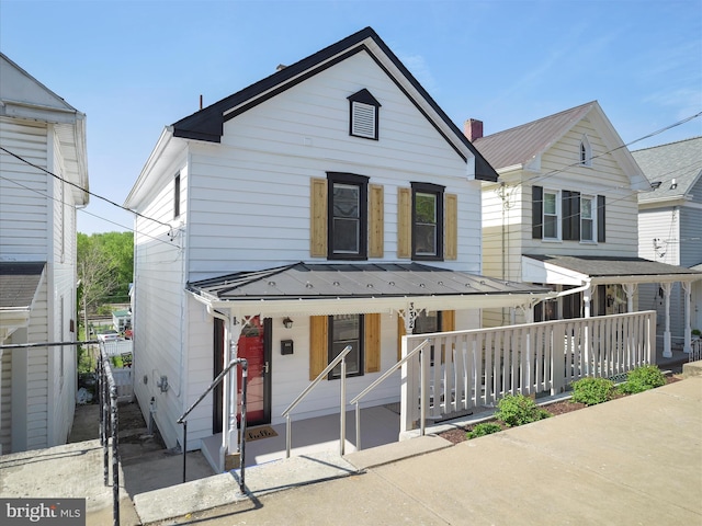 view of front of house with a porch
