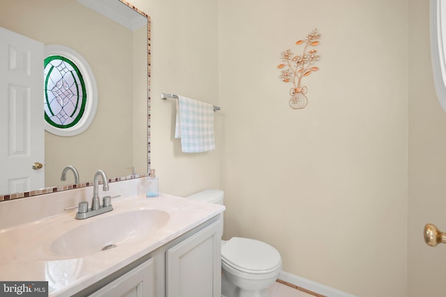 13423 Fairland Park Dr, Silver Spring, MD 20904 - half bath featuring vanity, tile patterned flooring, and toilet