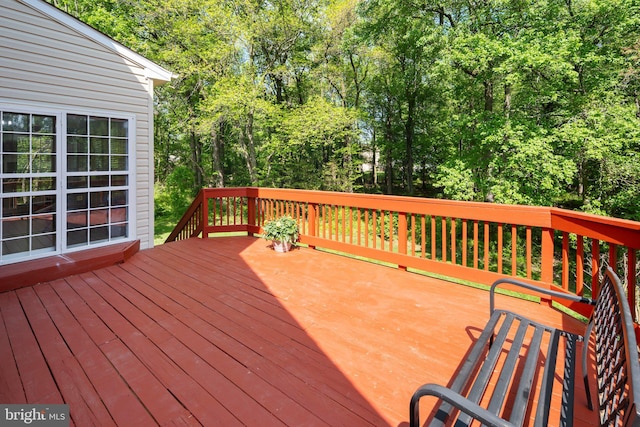 13423 Fairland Park Dr, Silver Spring, MD 20904 - view of wooden terrace