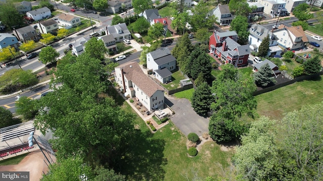 drone / aerial view featuring a residential view