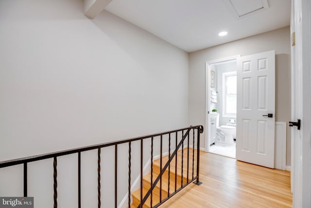 3306 Landover St, Alexandria, VA 22305 - entrance foyer featuring light wood-style flooring and recessed lighting