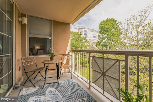 view of balcony
