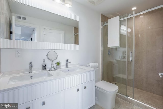 4328 Georgia Ave NW Unit 401, Washington, DC 20011 - bathroom with toilet, a sink, and a stall shower