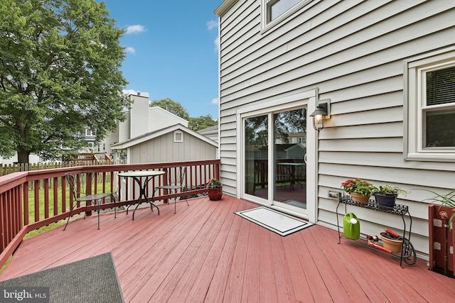 7112 Bonniemill Ln, Springfield, VA 22150 - view of wooden terrace