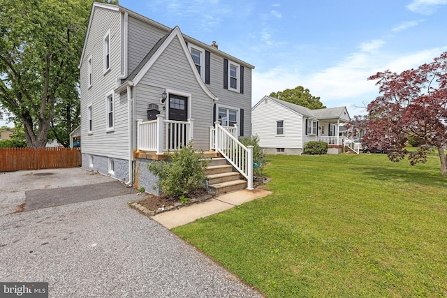 view of front of property with a chimney