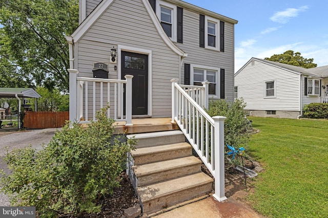 view of front of home