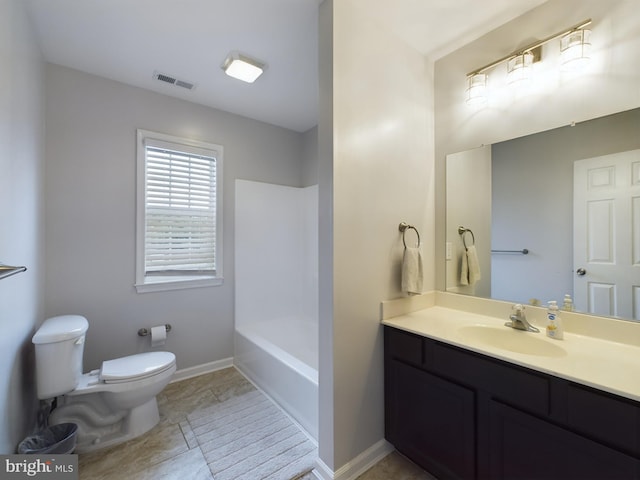 10037 Grapevine Rd, Mardela Springs, MD 21837 - bathroom featuring toilet, vanity, and baseboards