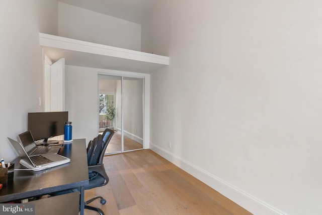 310 Catharine St Unit C, Philadelphia, PA 19147 - home office featuring baseboards and wood finished floors