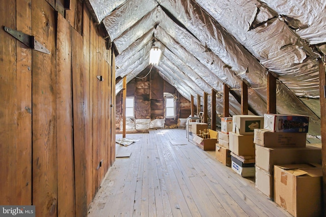 view of attic
