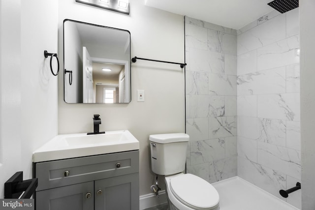 115 Pates Dr, Fort Washington, MD 20744 - full bathroom featuring toilet, vanity, and a tile shower
