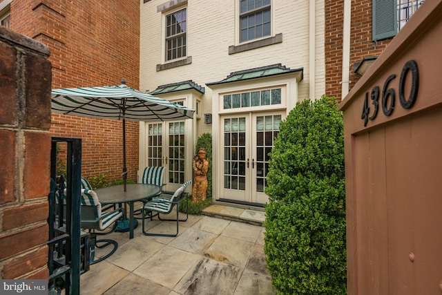 4360 Westover Pl NW, Washington, DC 20016 - view of patio / terrace with outdoor dining area and french doors