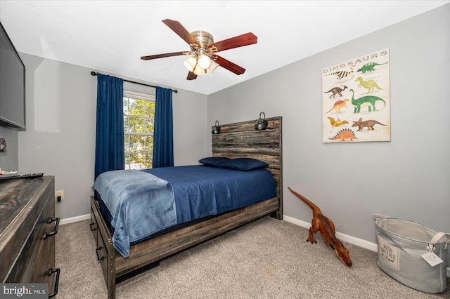 558 Hollyberry Way, Frederick, MD 21703 - carpeted bedroom with baseboards and a ceiling fan