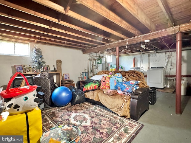 436 Norway Ave, Hamilton, NJ 08629 - below grade area with washer / dryer