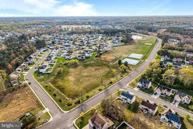 drone / aerial view with a residential view
