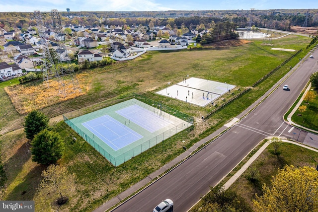 bird's eye view with a residential view