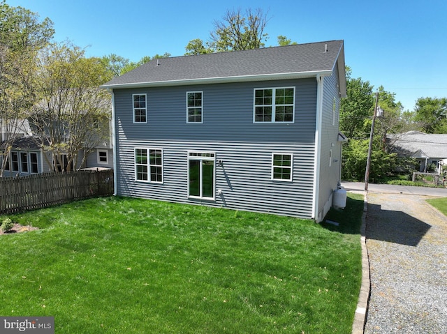 3519 Cedar Dr, Edgewater, MD 21037 - rear view of property featuring fence and a yard