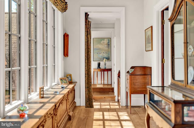 227 Jackson Rd, Cochranville, PA 19330 - hallway featuring light wood-style floors