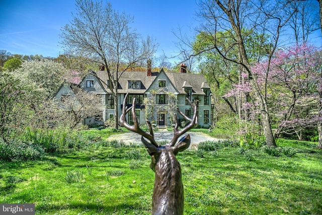 227 Jackson Rd, Cochranville, PA 19330 - view of front of property with a chimney and stone siding