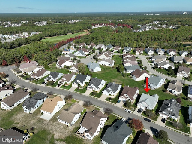 bird's eye view featuring a residential view