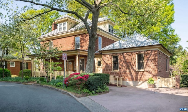 410 Altamont Cir, Charlottesville, VA 22902 - view of front of home with brick siding and a porch