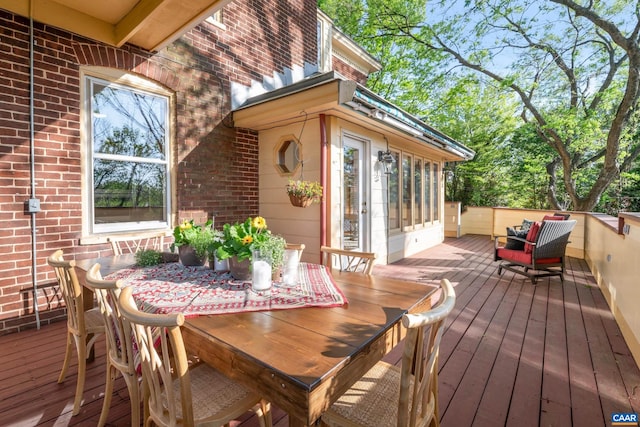 410 Altamont Cir, Charlottesville, VA 22902 - deck featuring outdoor dining area