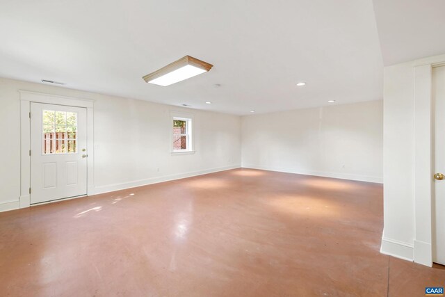 410 Altamont Cir, Charlottesville, VA 22902 - spare room featuring recessed lighting, visible vents, and baseboards