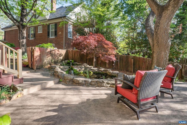 410 Altamont Cir, Charlottesville, VA 22902 - view of patio / terrace with fence