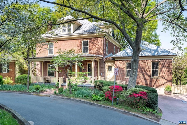 410 Altamont Cir, Charlottesville, VA 22902 - view of front facade featuring covered porch and brick siding