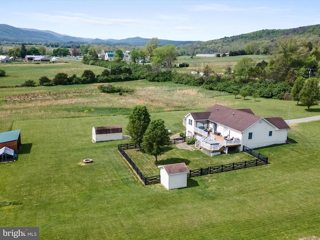 2004 State Road 259 N, Wardensville, WV 26851 - bird's eye view featuring a mountain view and a rural view
