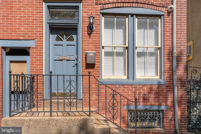 412 Market St, Trenton, NJ 08611 - property entrance featuring brick siding