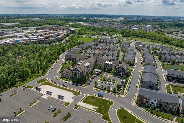 aerial view of property's location